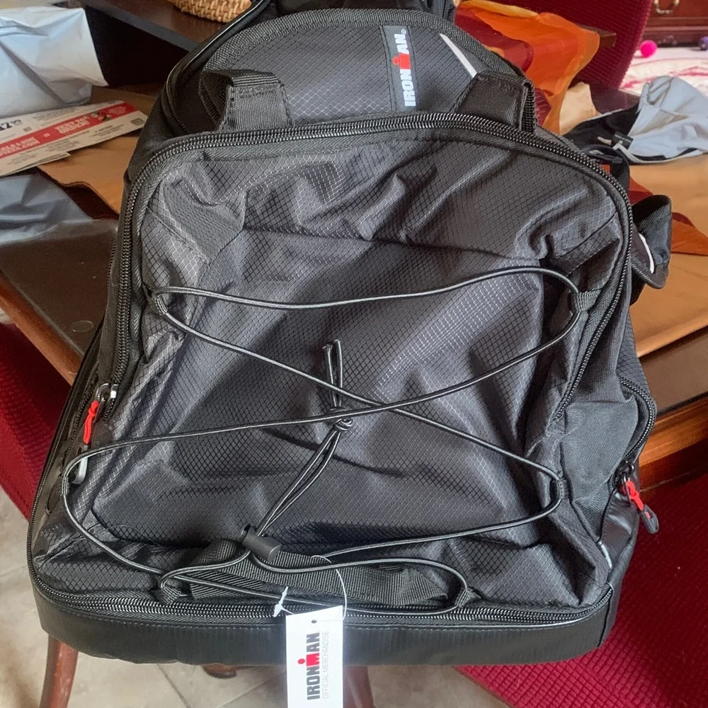 New Ironman Black and Red duffel Bag W/cooler
